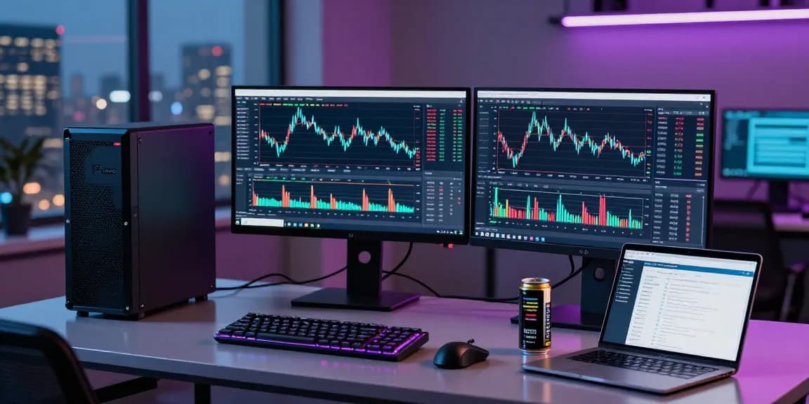 Futures trader using Polymarket VPS for real-time market analysis and trading strategies.