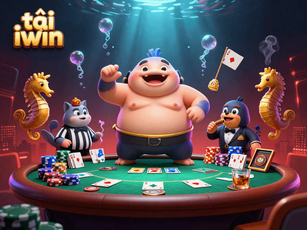 Experience the vibrant underwater poker scene as you tải iwin for dynamic gaming action and adventures.