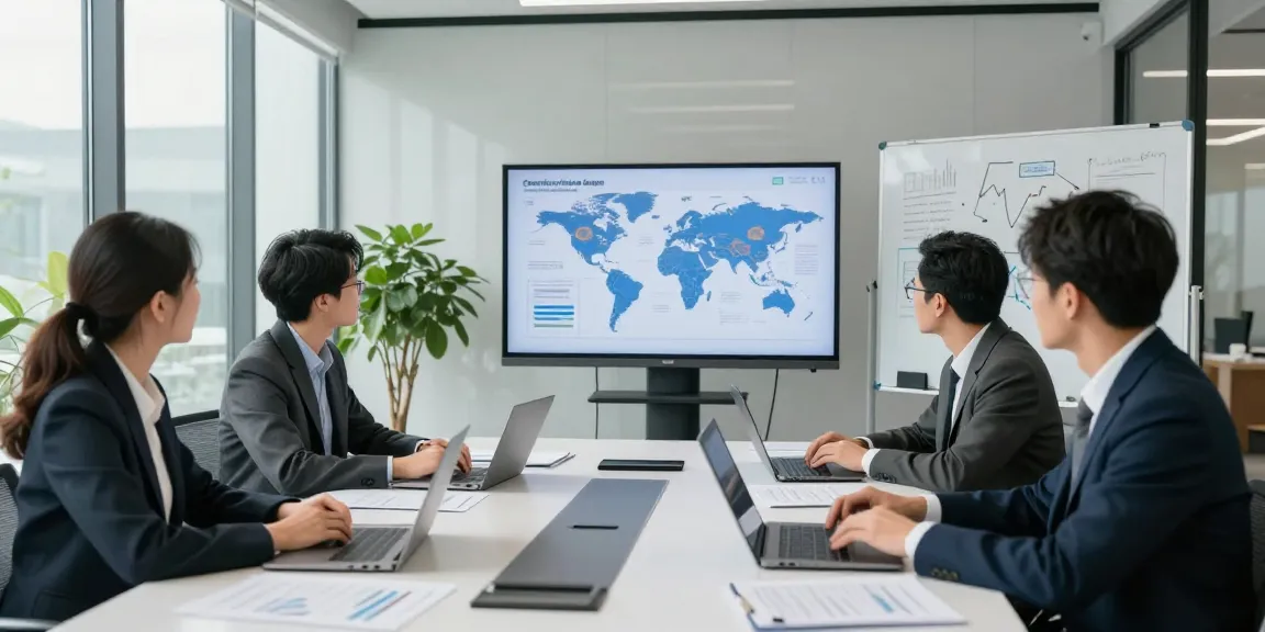 Consultation on worldwide commercial project finance in a modern office setting.