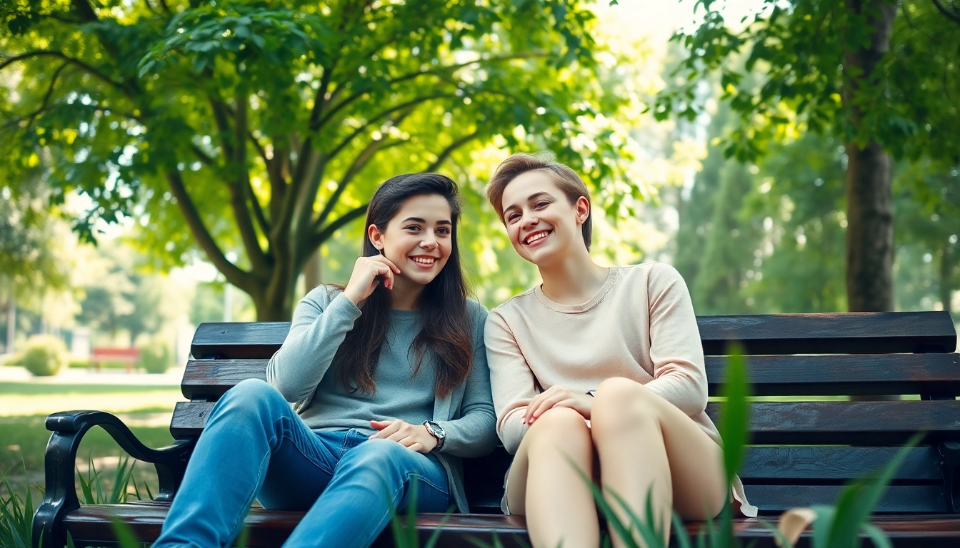 A joyful young couple enjoying a moment, representing the feelings of having a crush on someone.