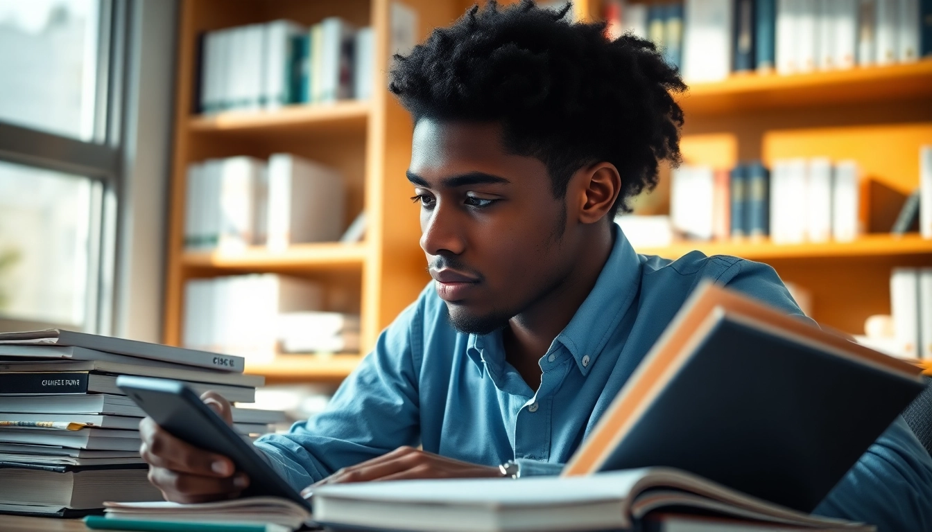 Cisco exam assistance in a professional study setting with focused student and study materials.