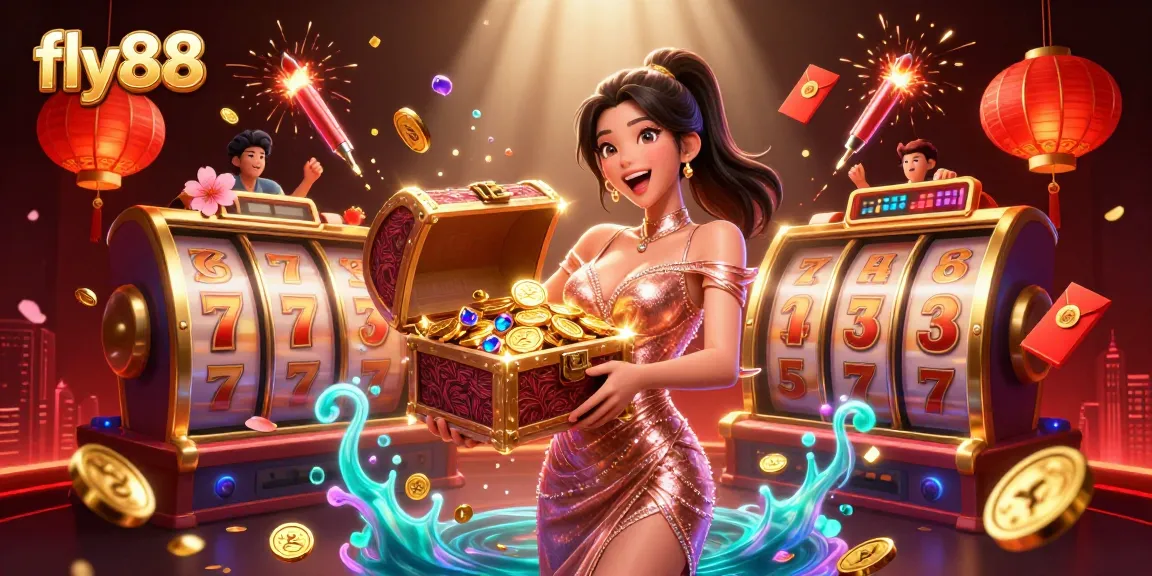 Experience the excitement of fly88 with joy-filled treasures and spinning slot reels.