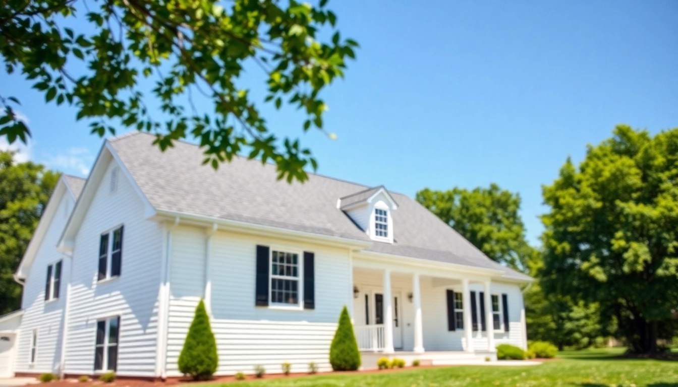 Showcase of colonial home construction featuring a charming house and inviting landscape.