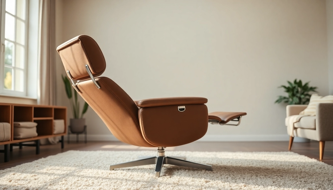 Enhance your comfort with a recliner with independent back and footrest in a relaxing setting.