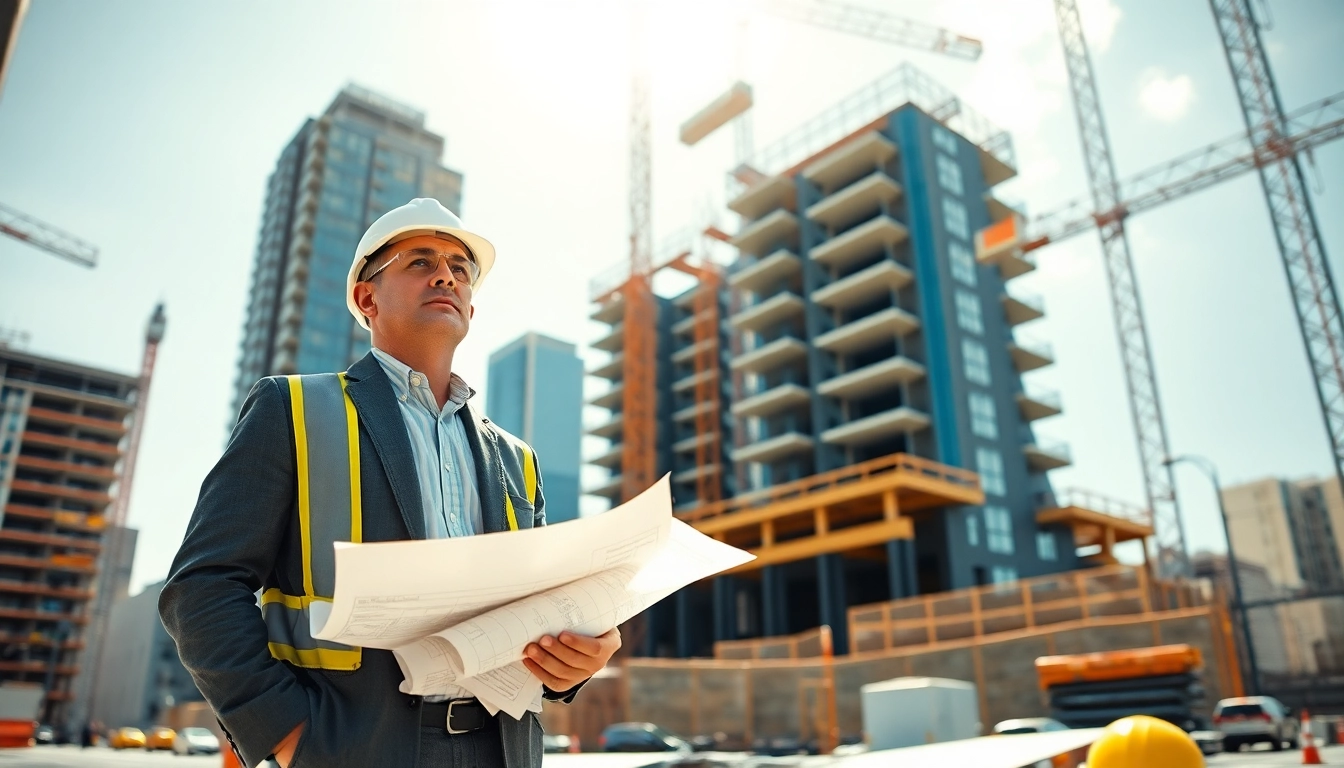 Experienced Manhattan Construction Manager supervising at a site, ensuring efficient project execution.
