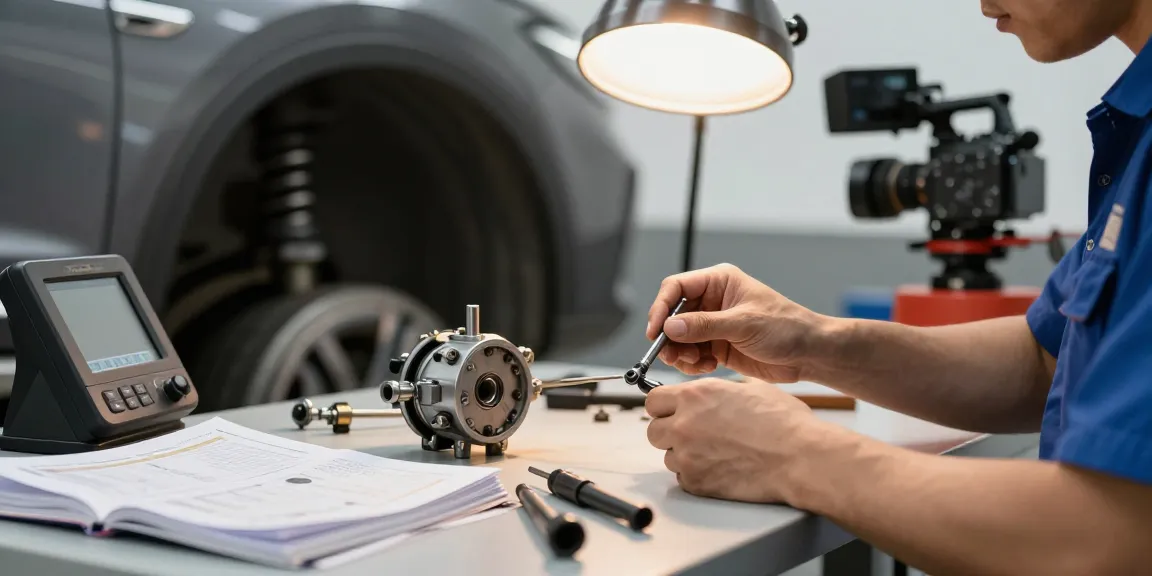 Steering lock replacement by a certified technician showcasing professional auto service