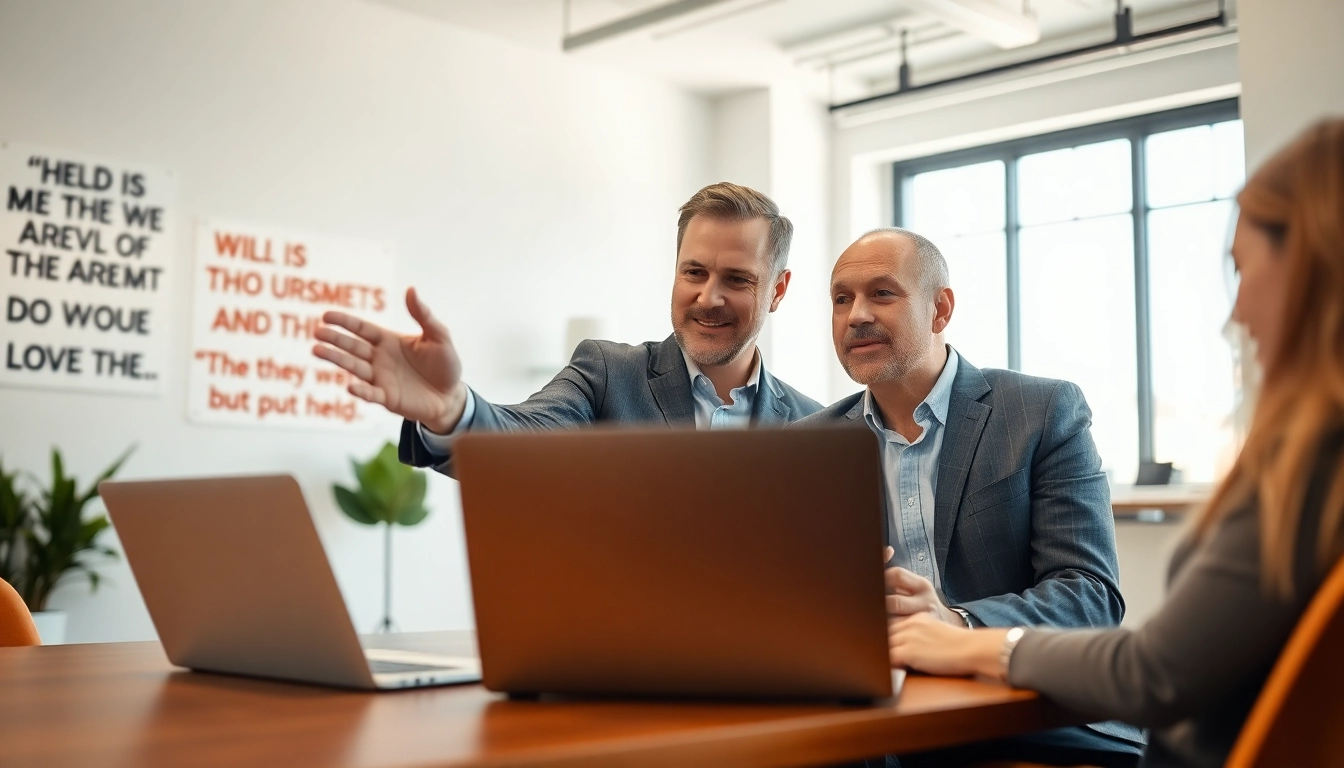 Engaging scene of career coaching with a professional coach guiding a client