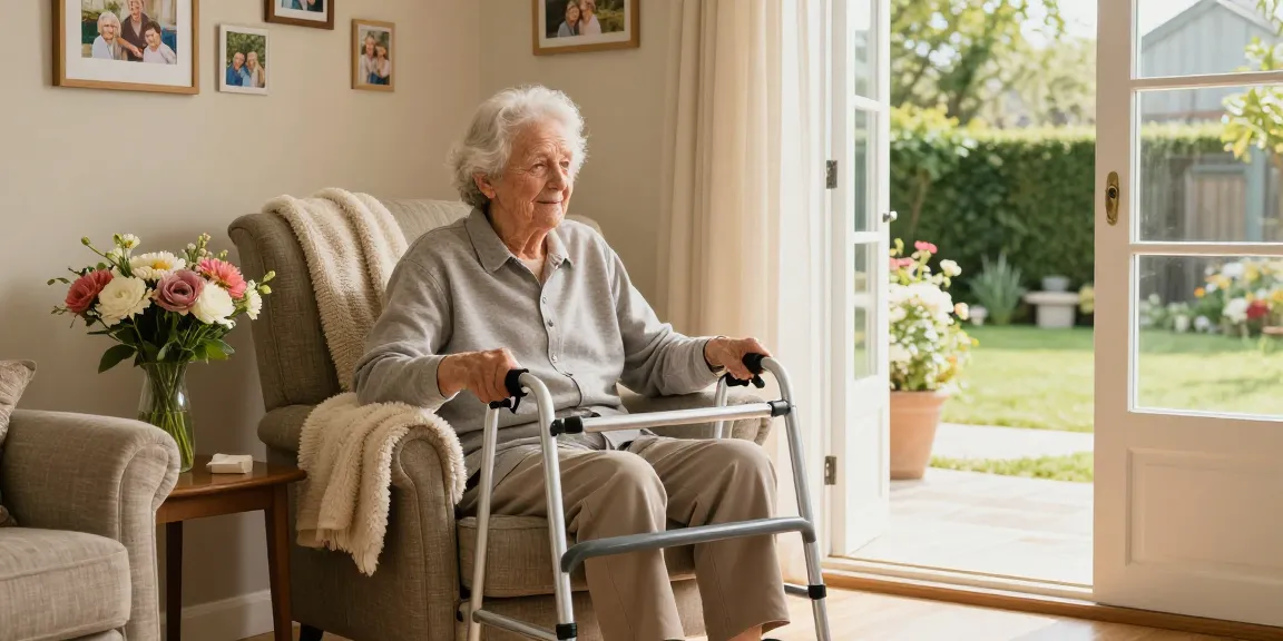 buy nobility aids for seniors in a comfortable living room setting with mobility tools.