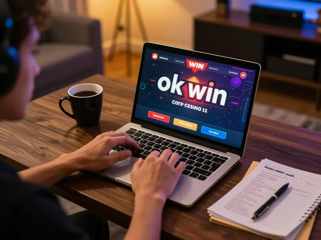 Playing ok win on a laptop while mastering strategies at home