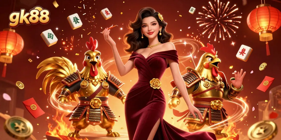 Engage with gk88's vibrant casino scene featuring dynamic elements and iconic characters.